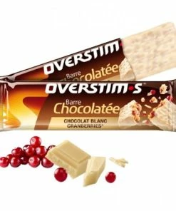 Overstim.s Barre énergétique Overstim's Chocolat Blanc/Cranberries