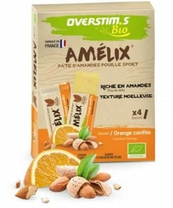 Overstim.s Barre Pâte D'amandes Bio Amélix Overstim's Orange Confite -VTT Electrique Boutique barre pate d amandes bio amelix overstim s orange confite 1