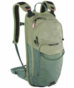 Sac à Dos EVOC Stage 6L Vert Olive + Poche à Eau 2L