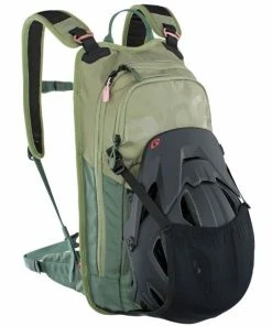 Sac à Dos EVOC Stage 6L Vert Olive + Poche à Eau 2L -VTT Electrique Boutique sac a dos evoc stage 6l vert olive poche a eau 2l 4