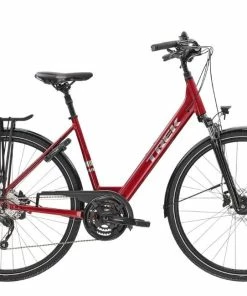Vélo De Ville Trek Verve 2 Equipé Femme Rouge - 2022