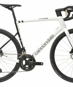 Vélo Route CANNONDALE SuperSix EVO Carbon Disc 105 Di2 Blanc/Noir - 2023