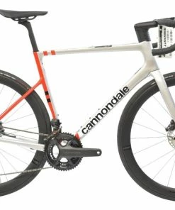Vélo Route CANNONDALE SuperSix EVO Carbon Disc Ultegra Di2 Gris/Rouge - 2022