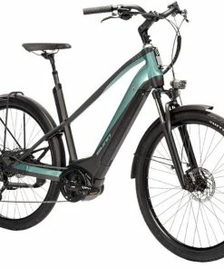 VTC Sunn Urb Sleek Vert/Noir 400Wh Femme - 2022 -VTT Electrique Boutique vtc sunn urb sleek vertnoir 400wh femme 2022 2
